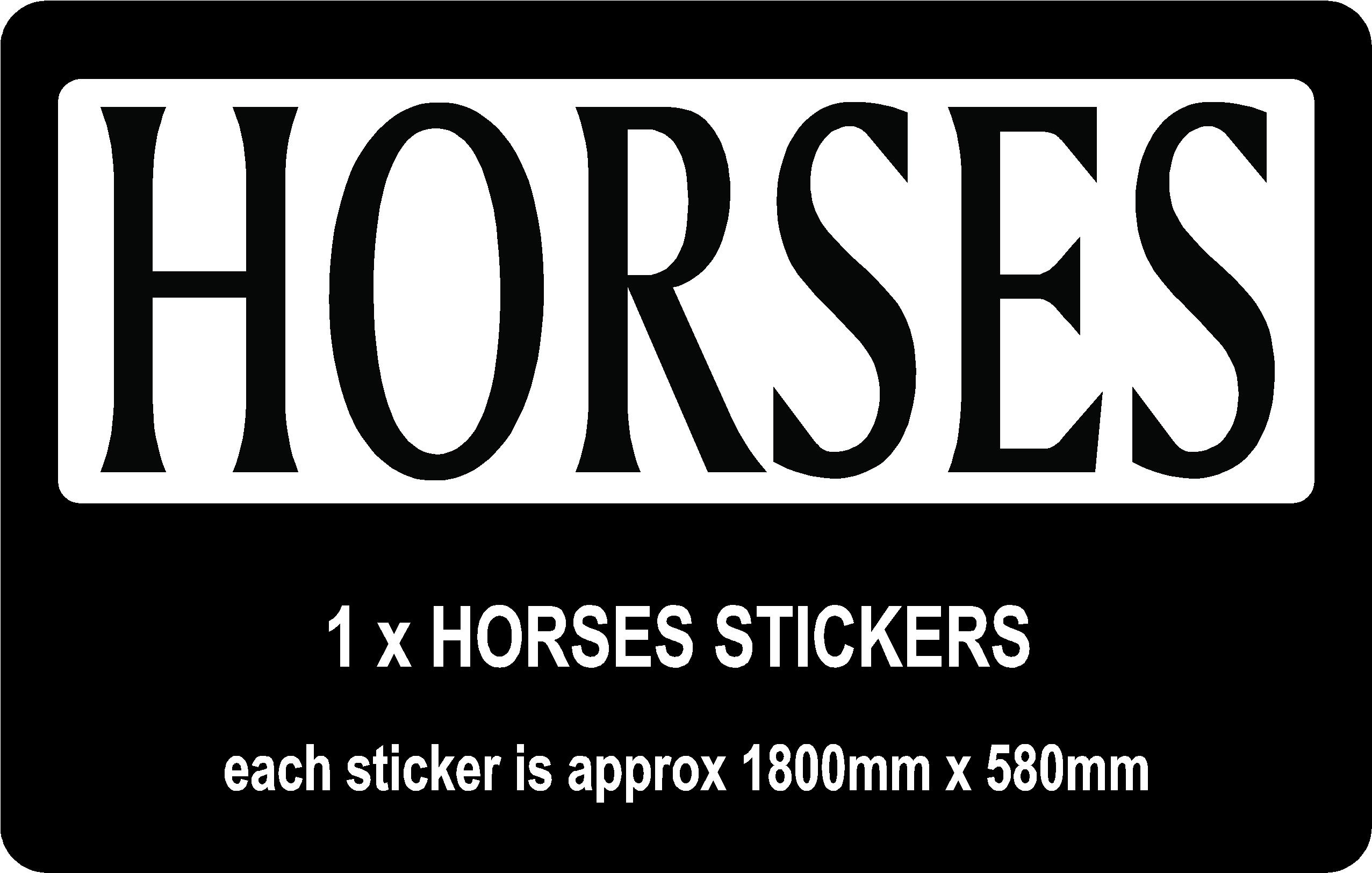 Horses Sticker 1800mm